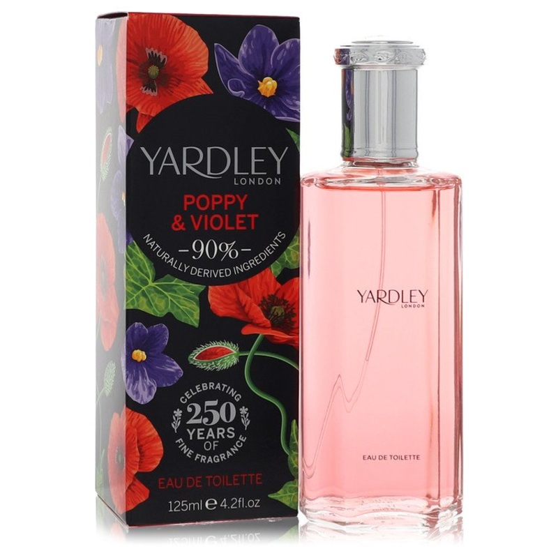 Yardley Poppy & Violet by Yardley London Eau De Toilette Spray 4.2 oz for Women - Premium Designer Fragrance