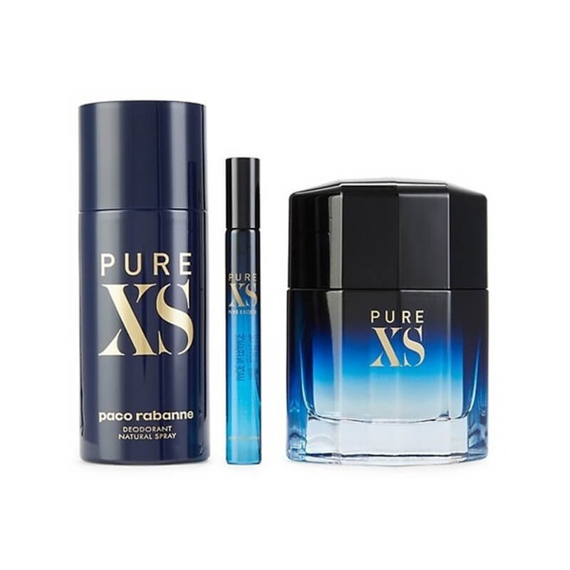 Paco Rabanne Pure XS 3pc Set 100ml EDT (M)
