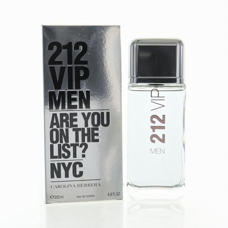 212 Vip By Carolina Herrera Cologne 6.8 Oz Edt Spray For Men - Box